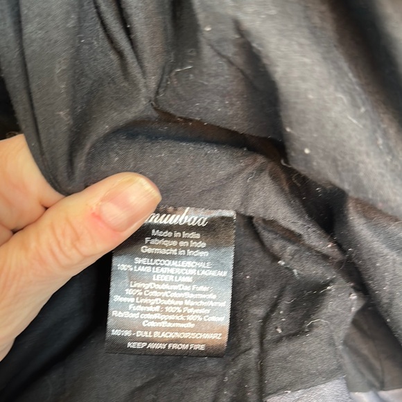 Muubaa Black Leather Biker Jacket - Picture 6 of 7